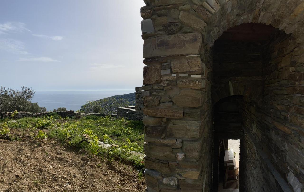 דירות Sineti Andros Vineyard House With Sea View מראה חיצוני תמונה